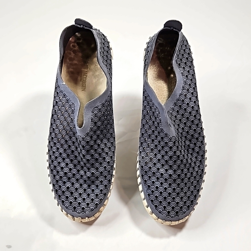 ILSE JACOBSEN BLUE LOAFERS Sz 39
